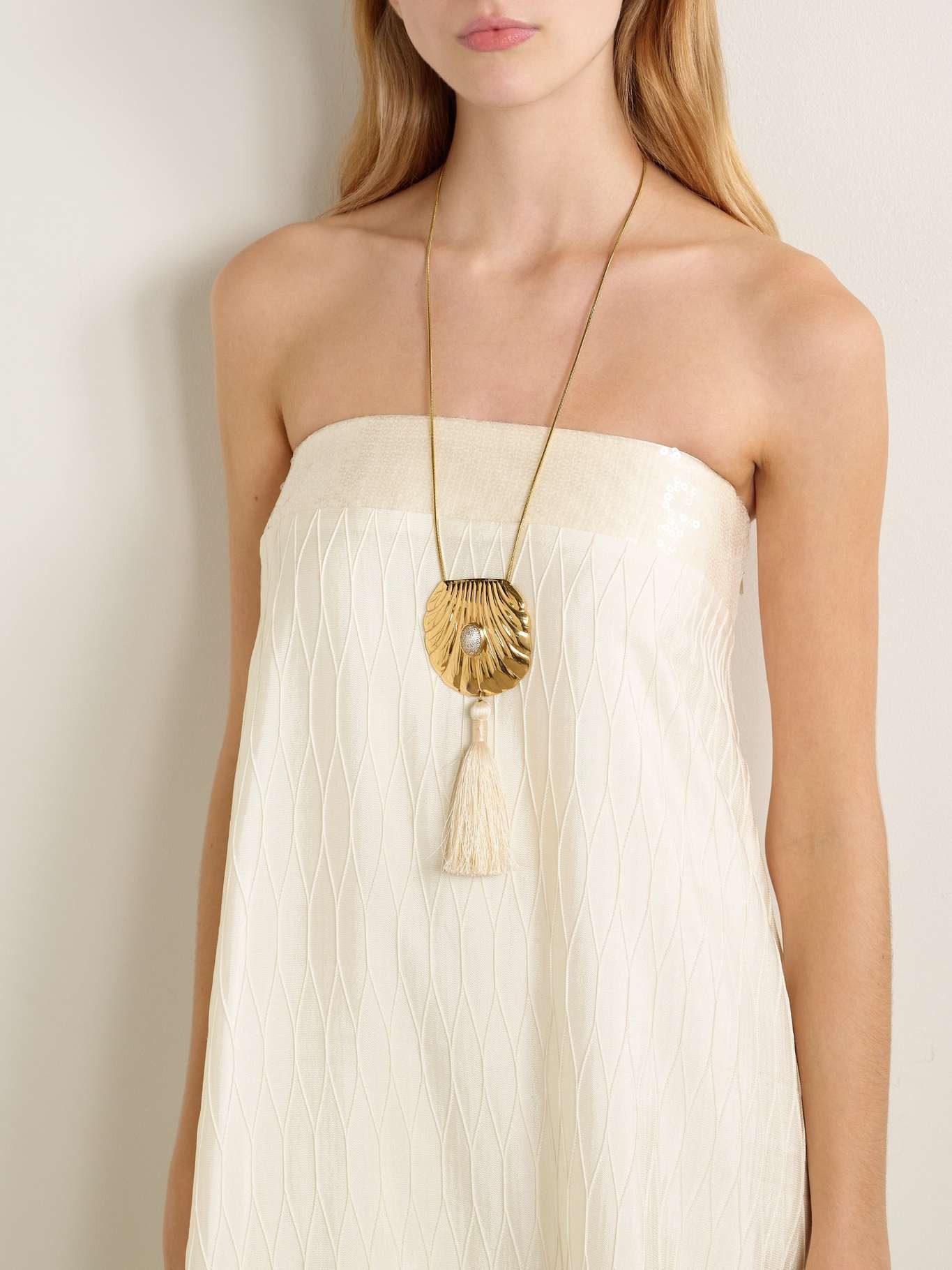 Juju Vera, Petra gold-plated diamond necklace