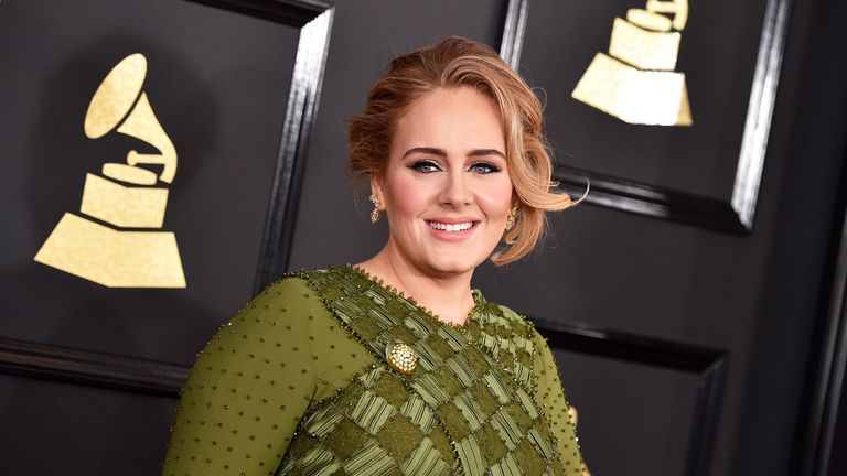 LOS ANGELES, CA - FEBRUARY 12: Recording artist Adele attends The 59th GRAMMY Awards at STAPLES Center on February 12, 2017 in Los Angeles, California. (Photo by John Shearer/WireImage)