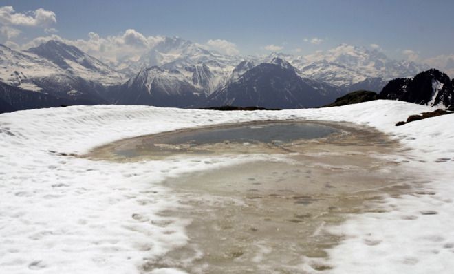 Melting glacier