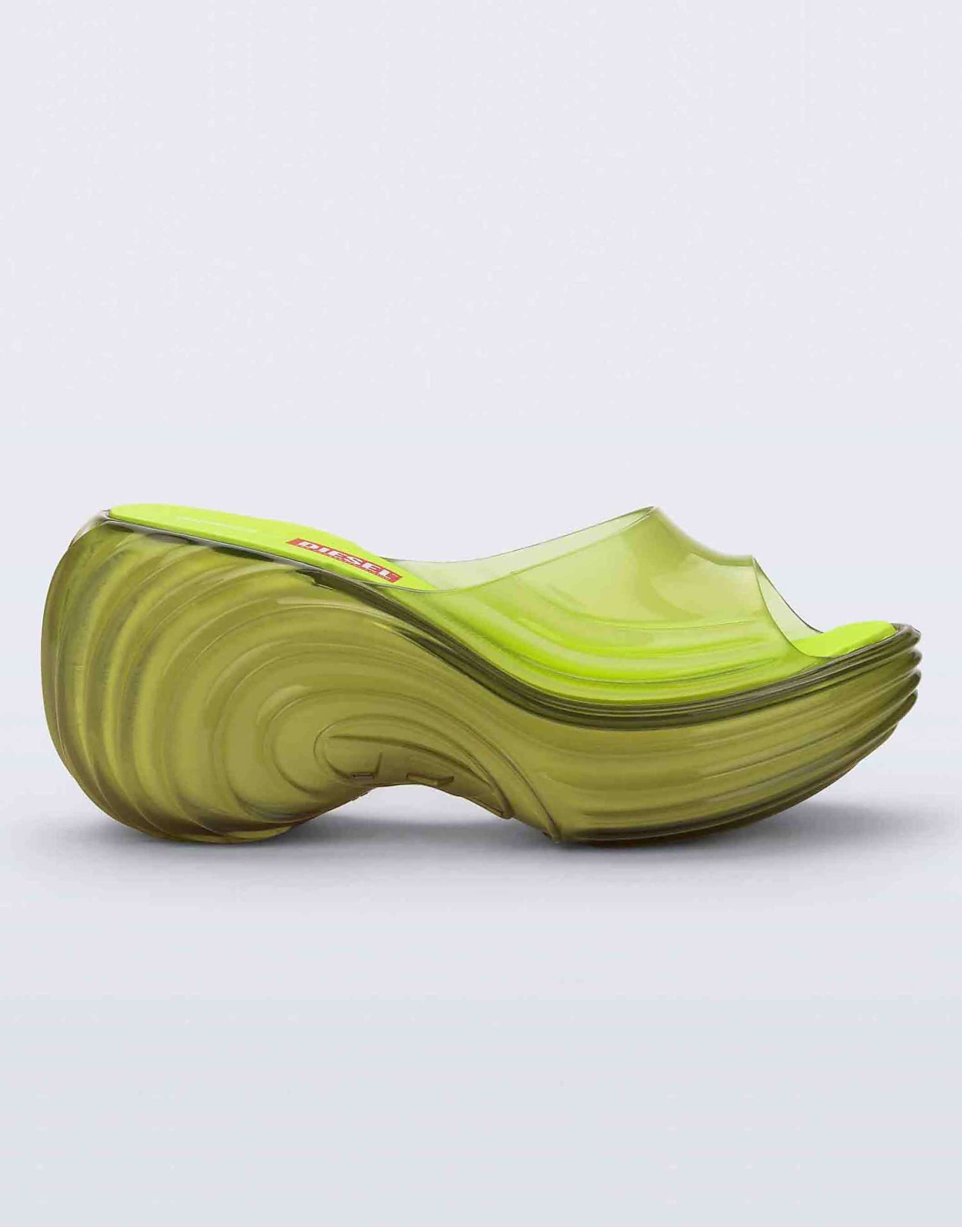 Melissa X Diesel Quantam Platform Wedge in Transparent Yellow