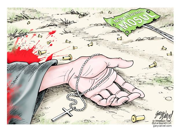 Editorial cartoon world Iraq violence