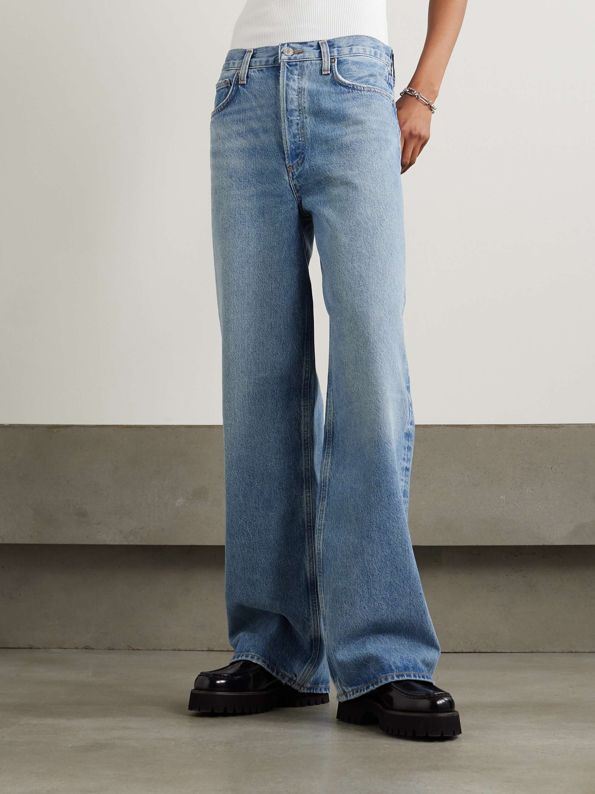 Low Slung Puddle Jeans