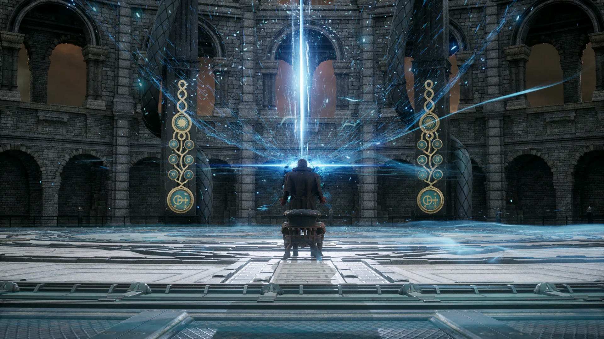 Lies of P: Complete Edition antagonist Simon gazes at a beam of light