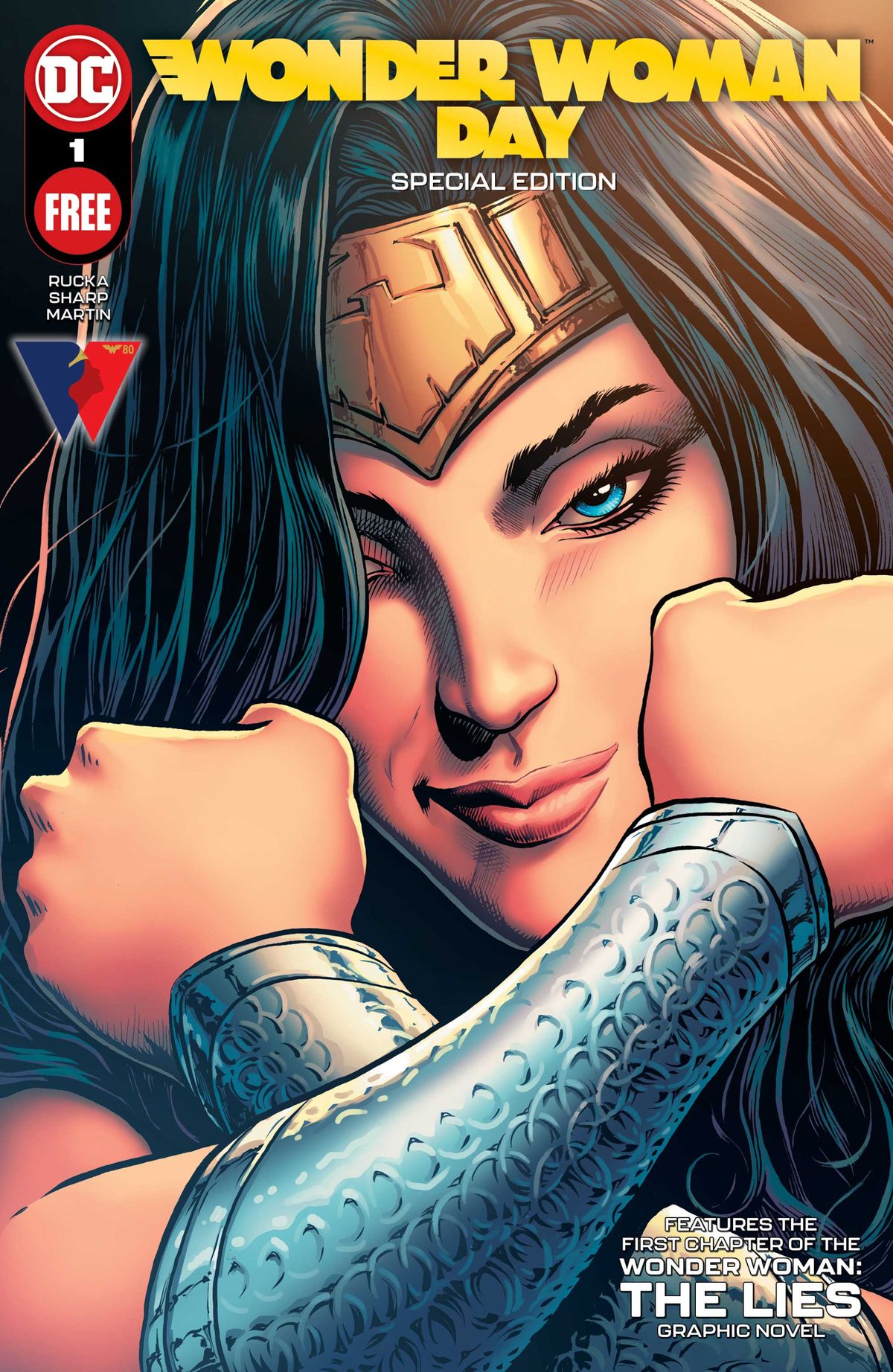 Wonder Woman 80th anniversary title