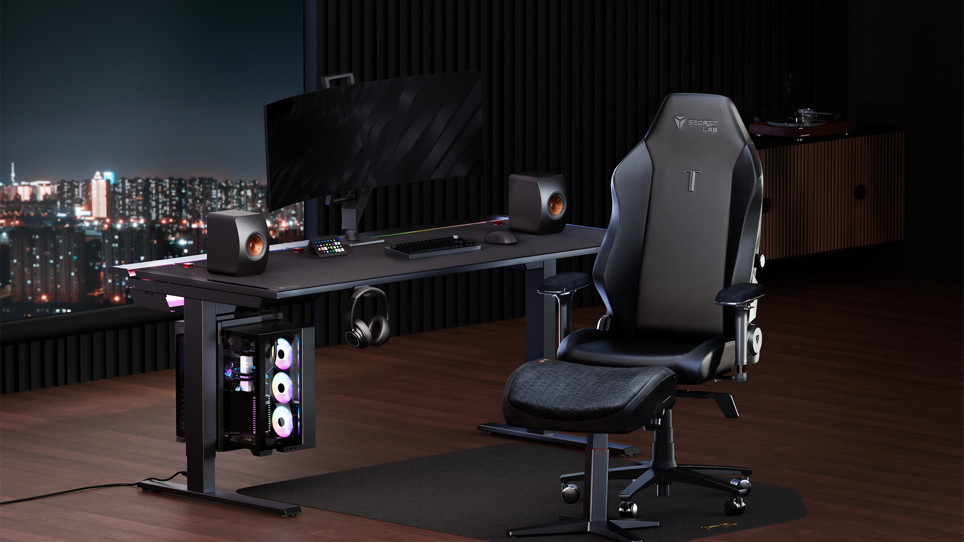 Secretlab Titan Evo Nanogen Edition with Otto adjustable legrest