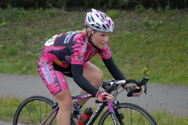 Joanne Duval off the front