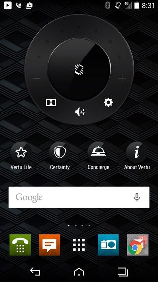 Vertu's custom volume controls