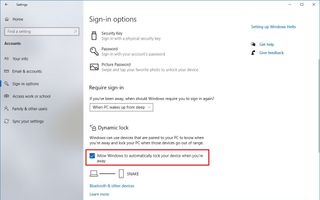 Enable Dynamic lock on Windows 10