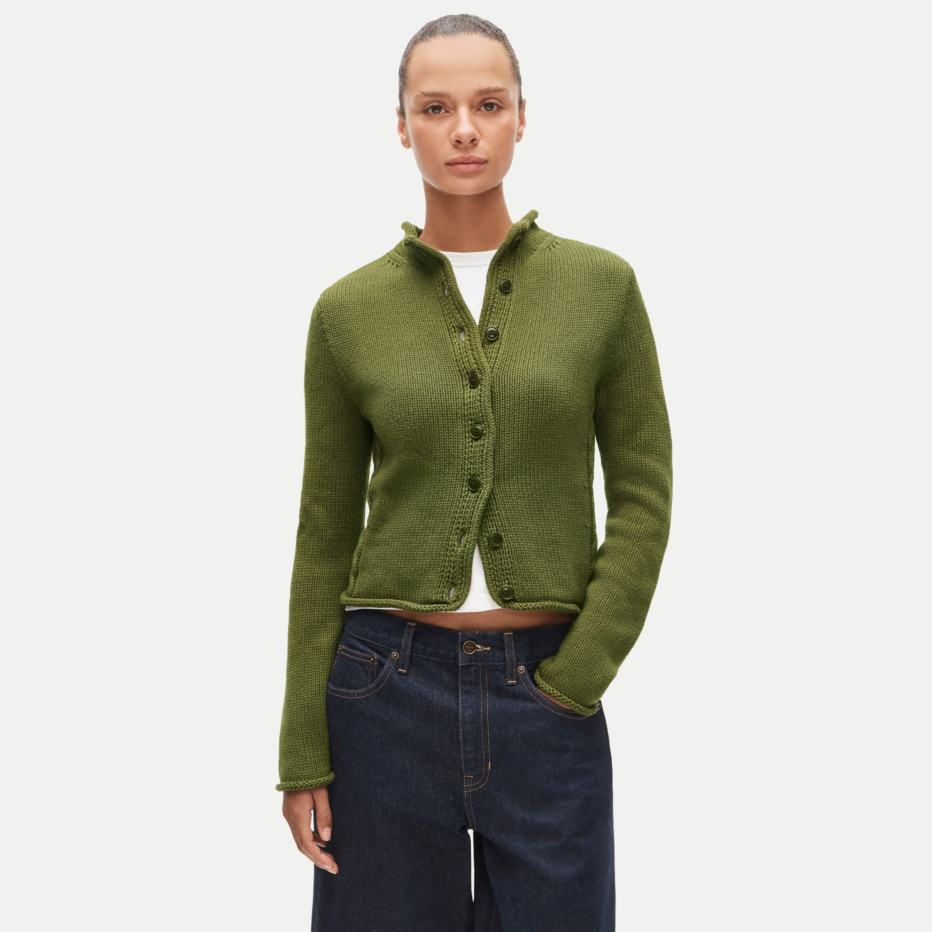 Rollneck&amp;trade; Reversible Cardigan