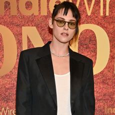 Kristen Stewart attended an award season ceremony in Calvin Klein underwear-as-outerwear