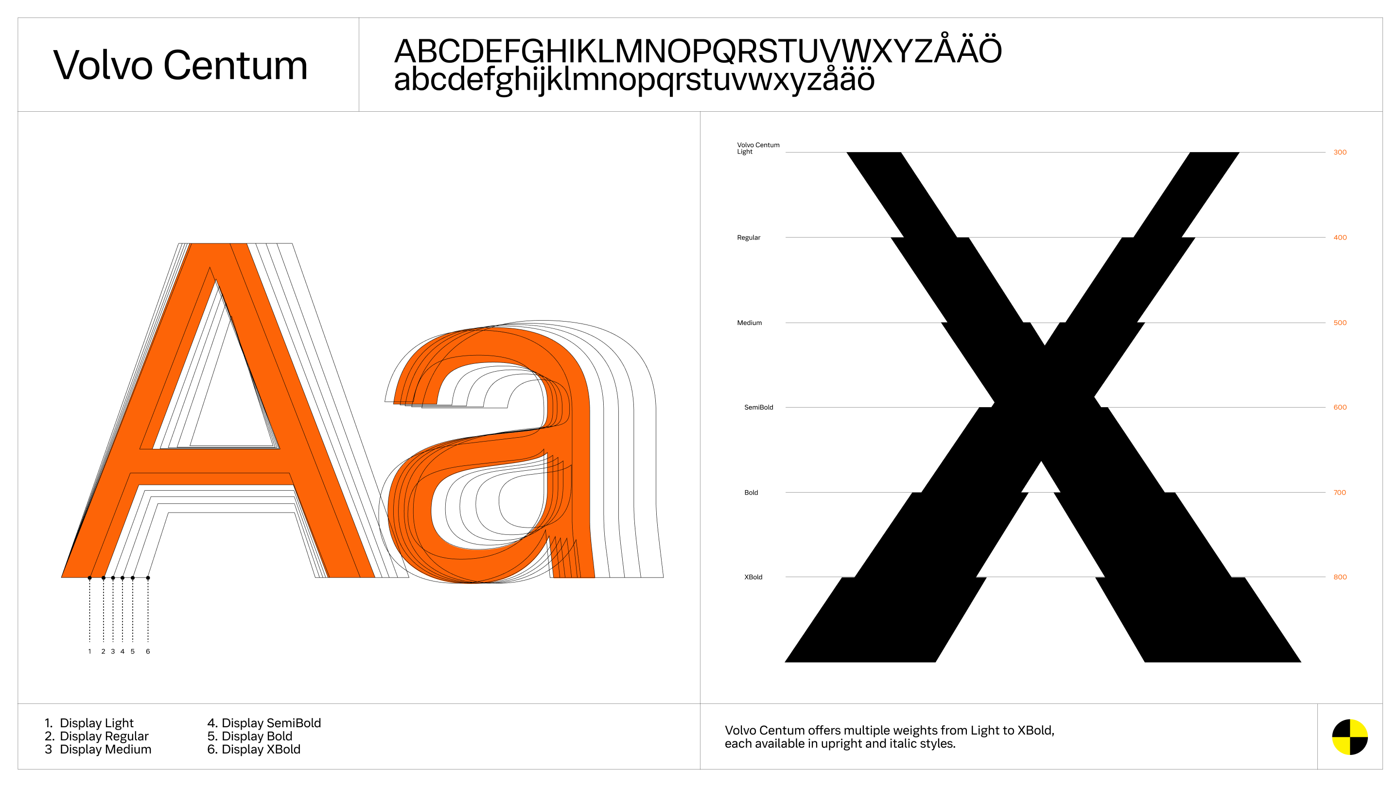 Volvo Centum typeface by Dalton Maag