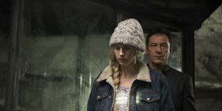 Jason Isaacs and Brit Marling in The OA