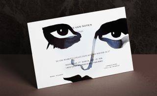 Gill Button hand-painted no less than 1,200 invitations for Dries Van Noten’s A/W womenswear show
