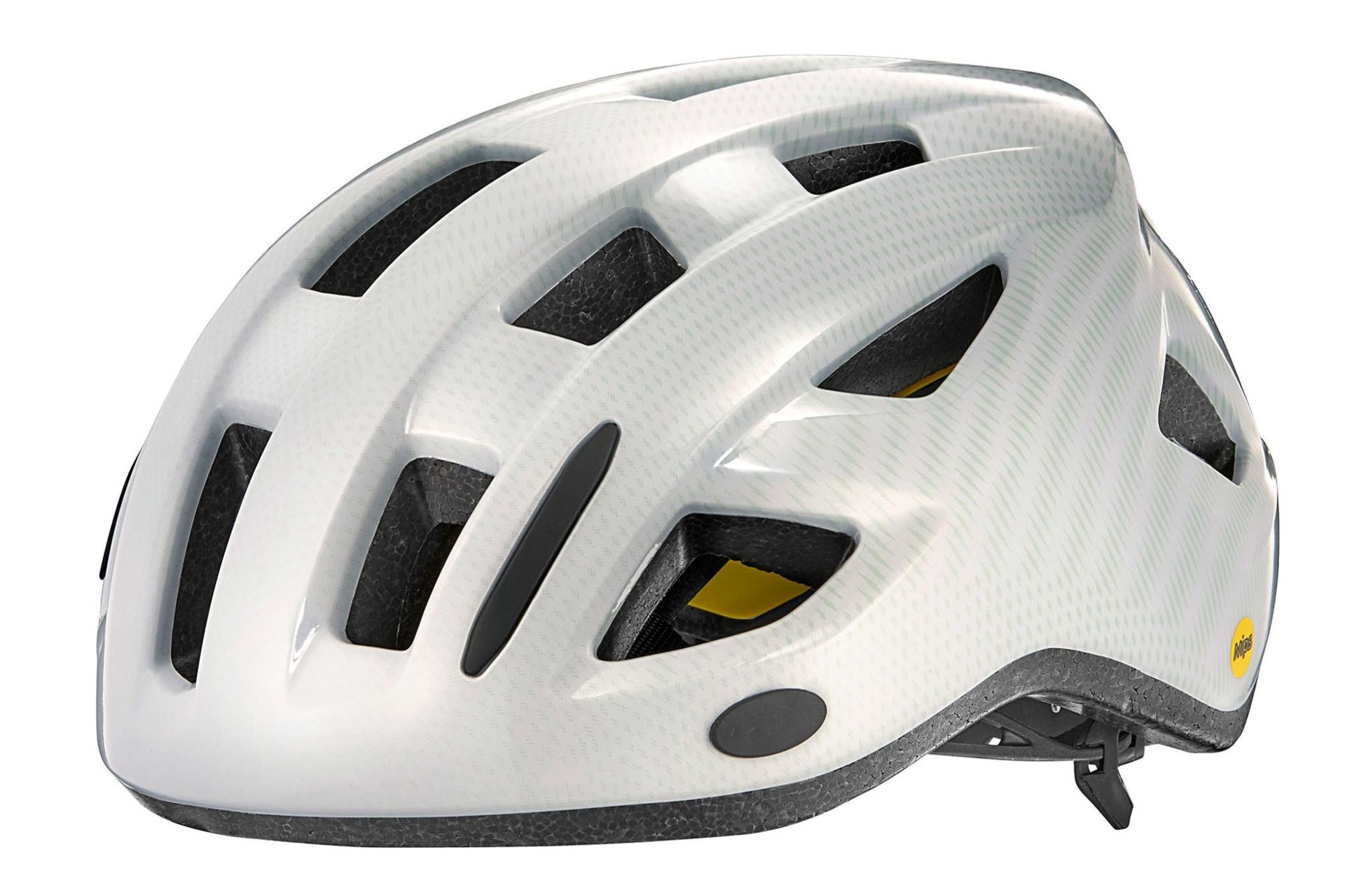 Image shows Liv Relay MIPS helmet in white