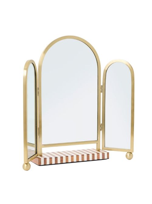 Rayas Striped Triple Arch Dressing Table Mirror