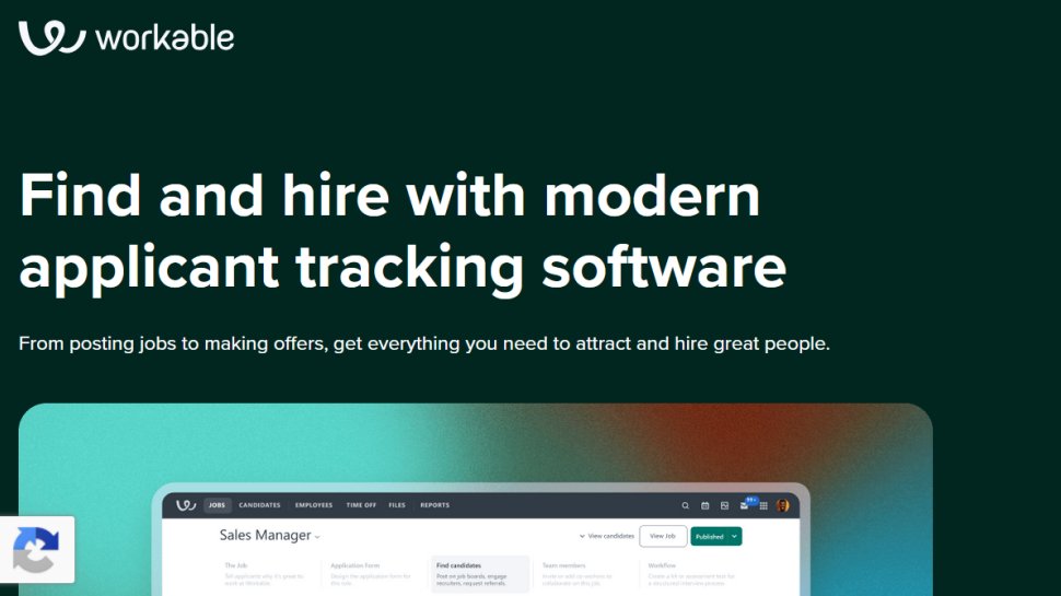 Workable website screenshot (May 2025).