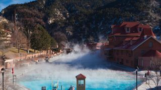 Hot springs in the Colorado mountains