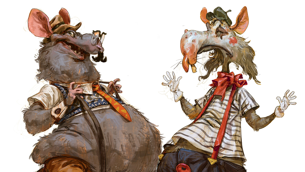 Filipe Pagliuso’s anthropomorphic rodents have enough visual details to match their backstories