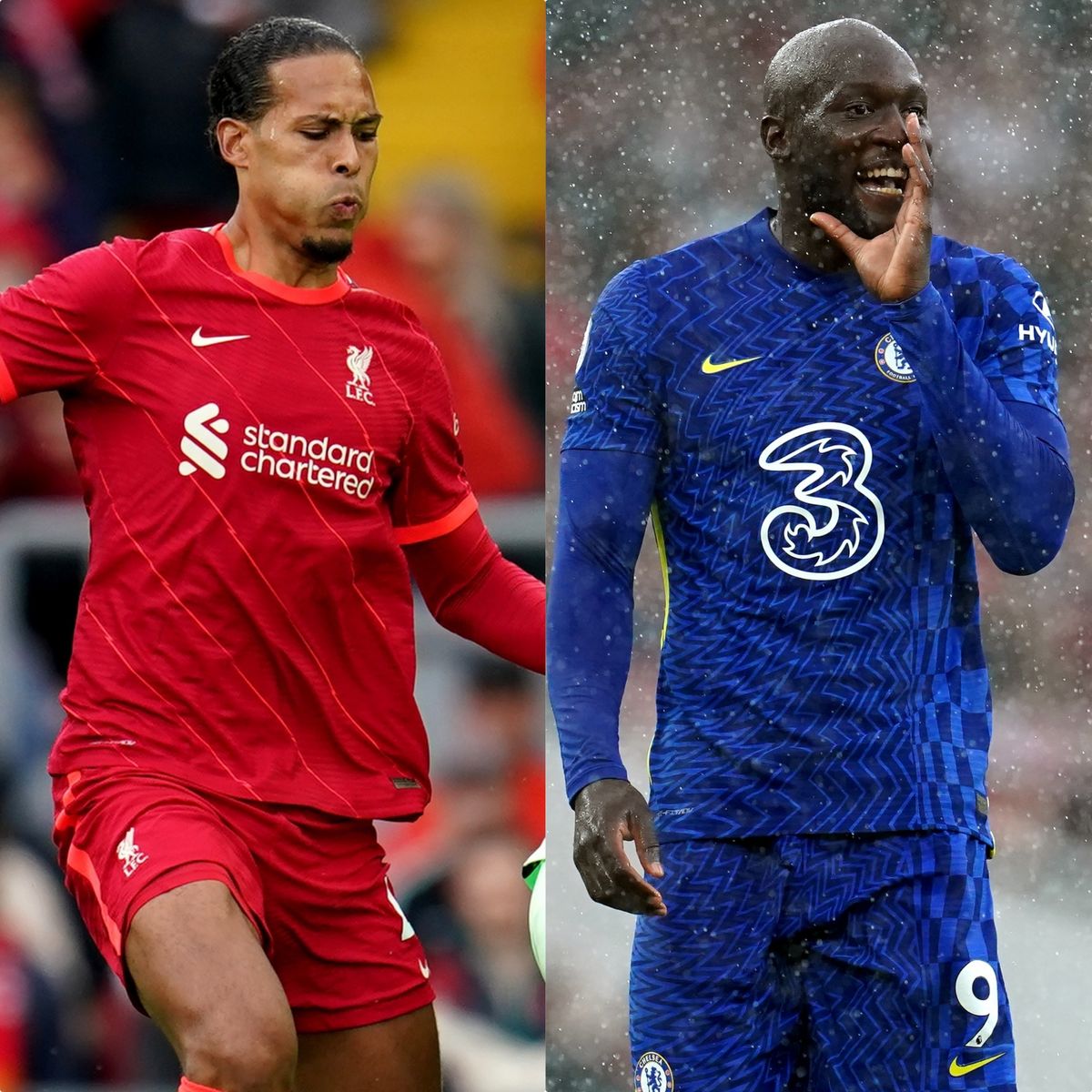 Virgil Van Dijk and Romelu Lukaku