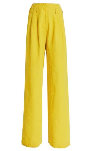 Ulla Johnson Pascale Cotton-Linen Wide-Leg Pants