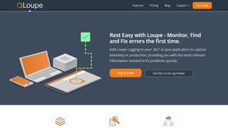 Website screenshot for Loupe