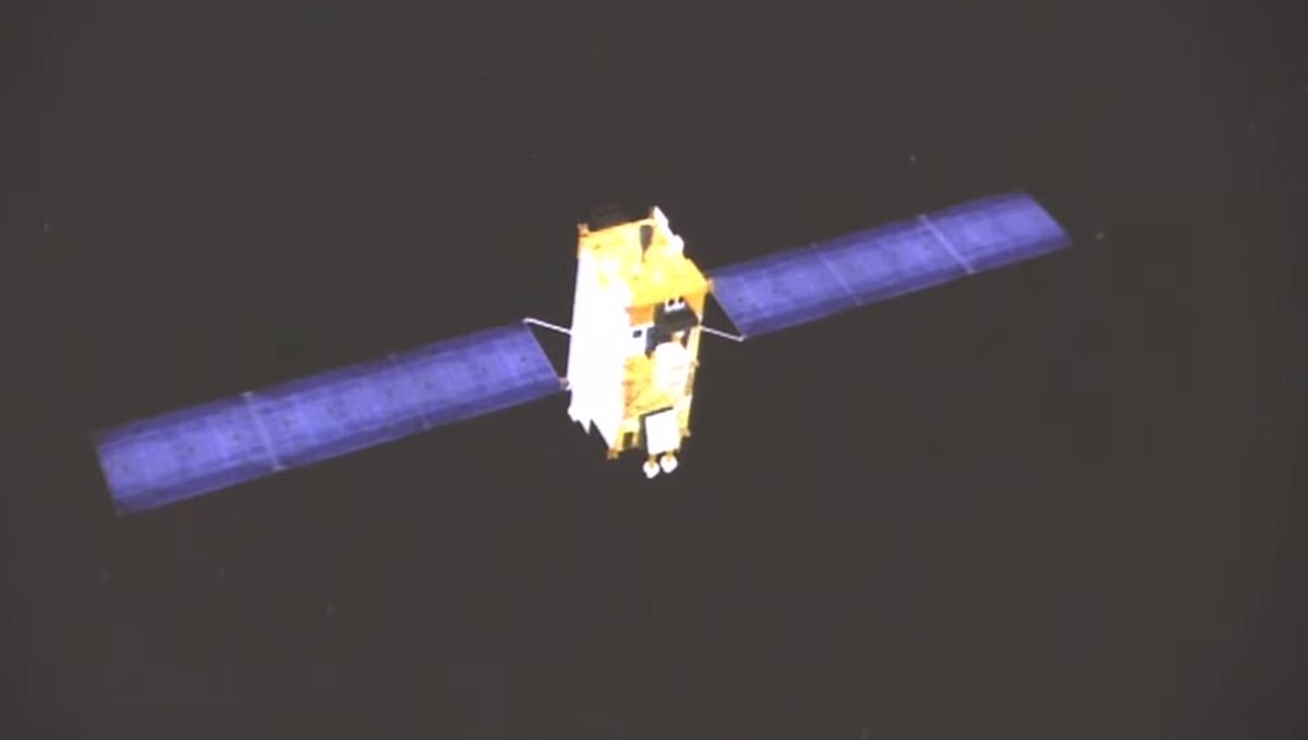 China's final Beidou navigation satellite is seen in orbit after a successful launch on a Long March 3B rocket on June 23, 2020 Beijing Time.