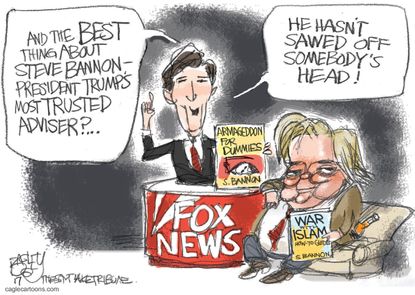 Political Cartoon U.S. Fox News Steve Bannon