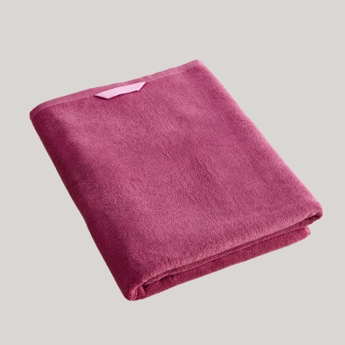Bed Threads, Berry Cotton Terry Bath Sheet