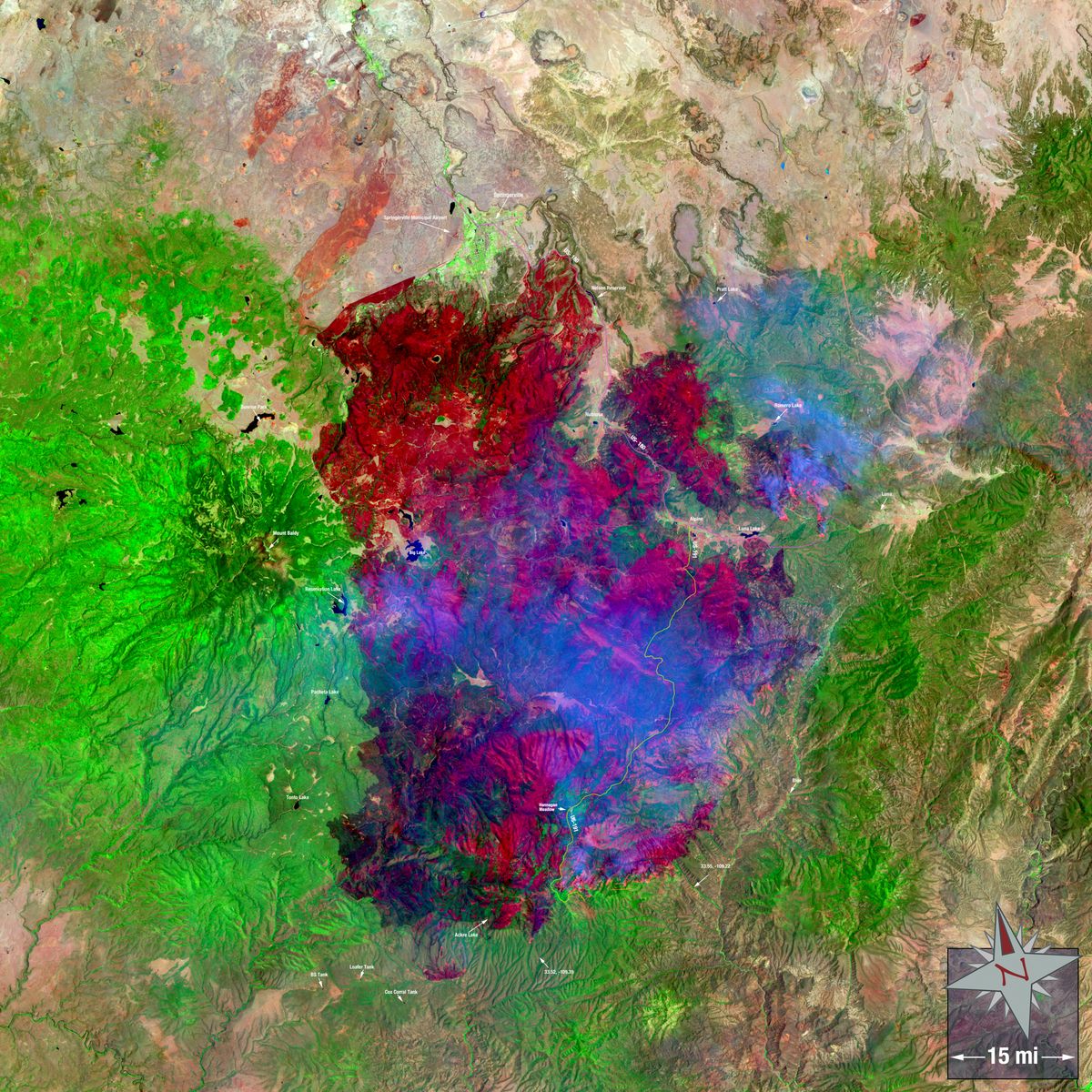 Landsat 5 Wallows Fire