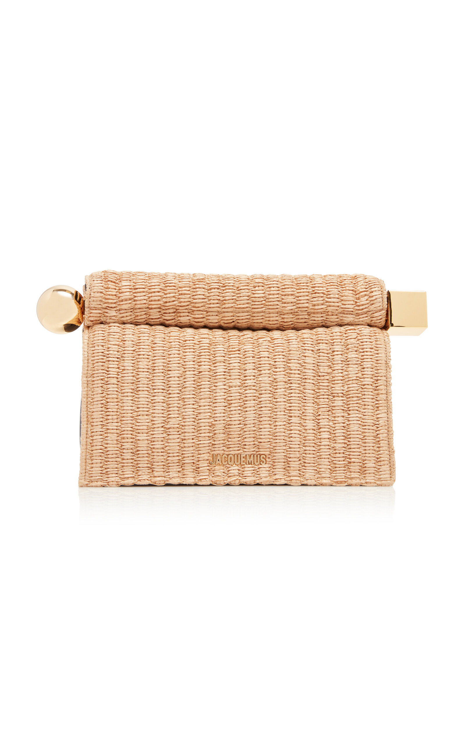 The Rond Carré Raffia Clutch