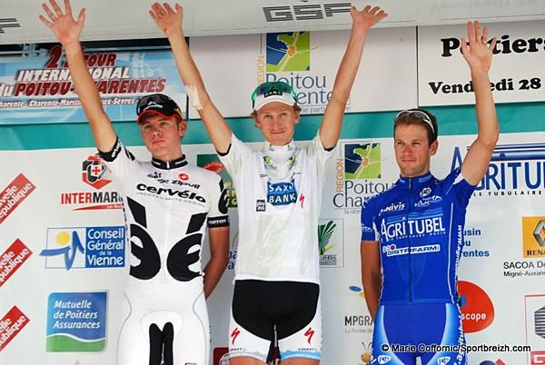The final overall podium (l-r): Brett Lancaster, Gustav Larsson and David Lelay.