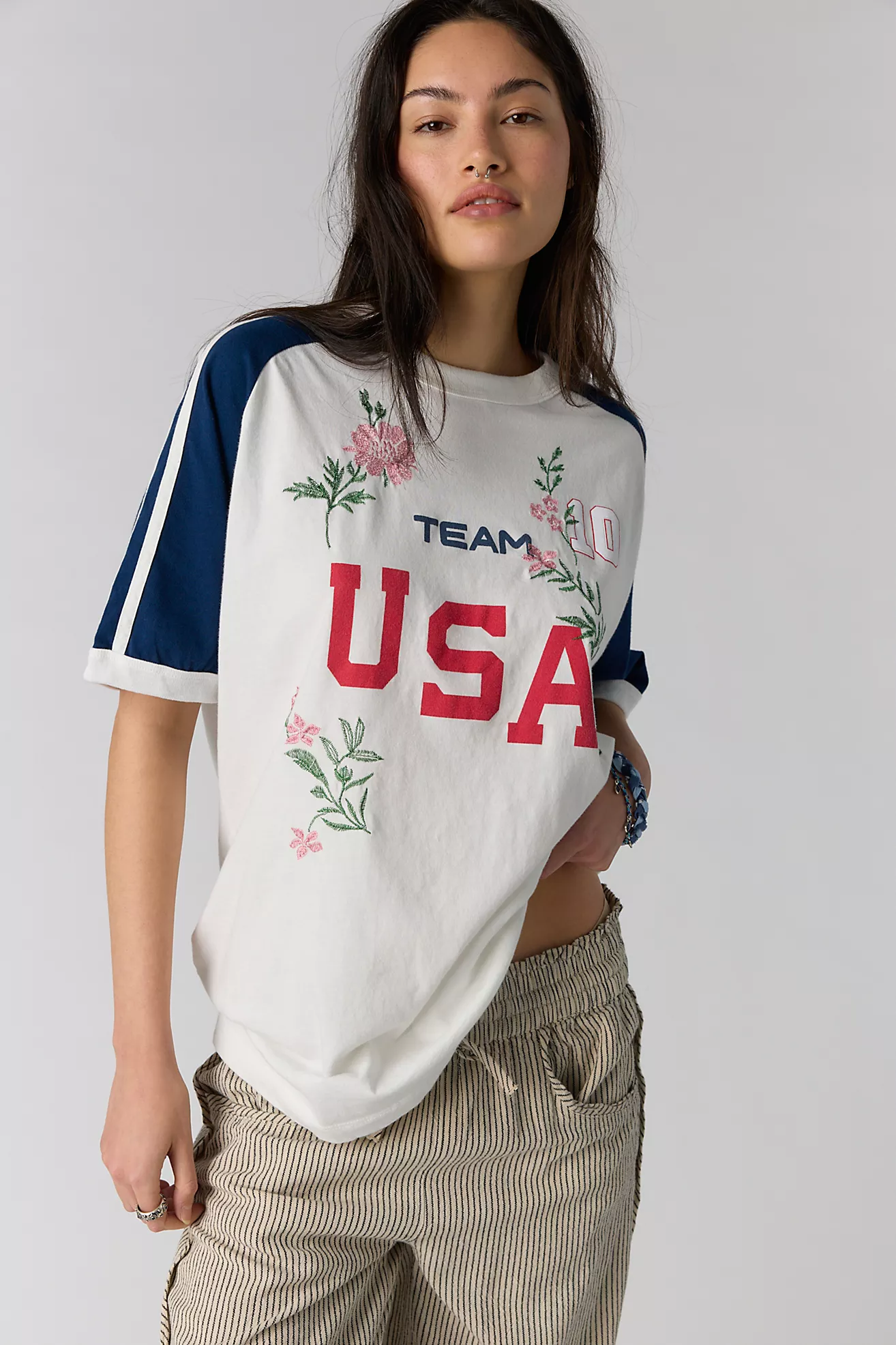 Embroidered Goal Tee