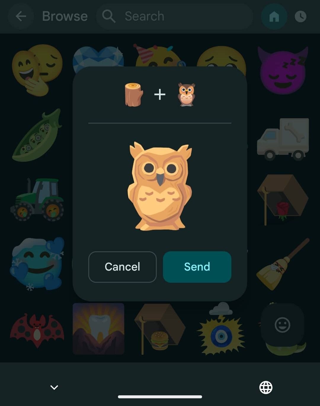 redesigned emoji kitchen in gboard