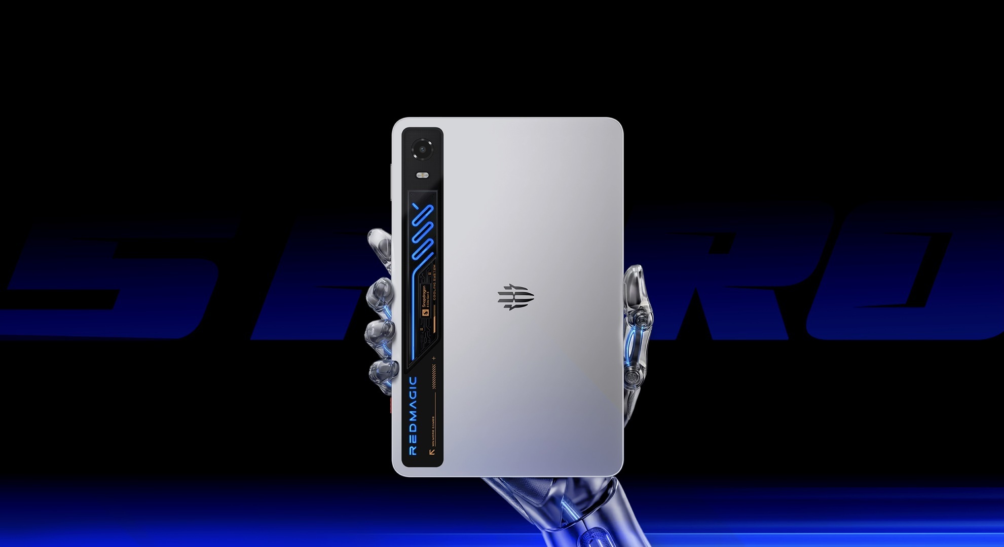 The RedMagic Gaming Tablet 5 Pro, which will be called the "Astra 2" globally, offers a nearly flat rear panel with a raised camera bar that offers a glimpse into its internals and cooling system.