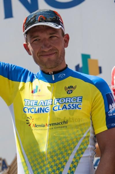 Robert Forester (UnitedHealthcare) ends the day with the yellow omnium leaders jersey.