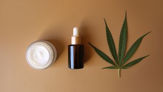 CBD products and leaf
