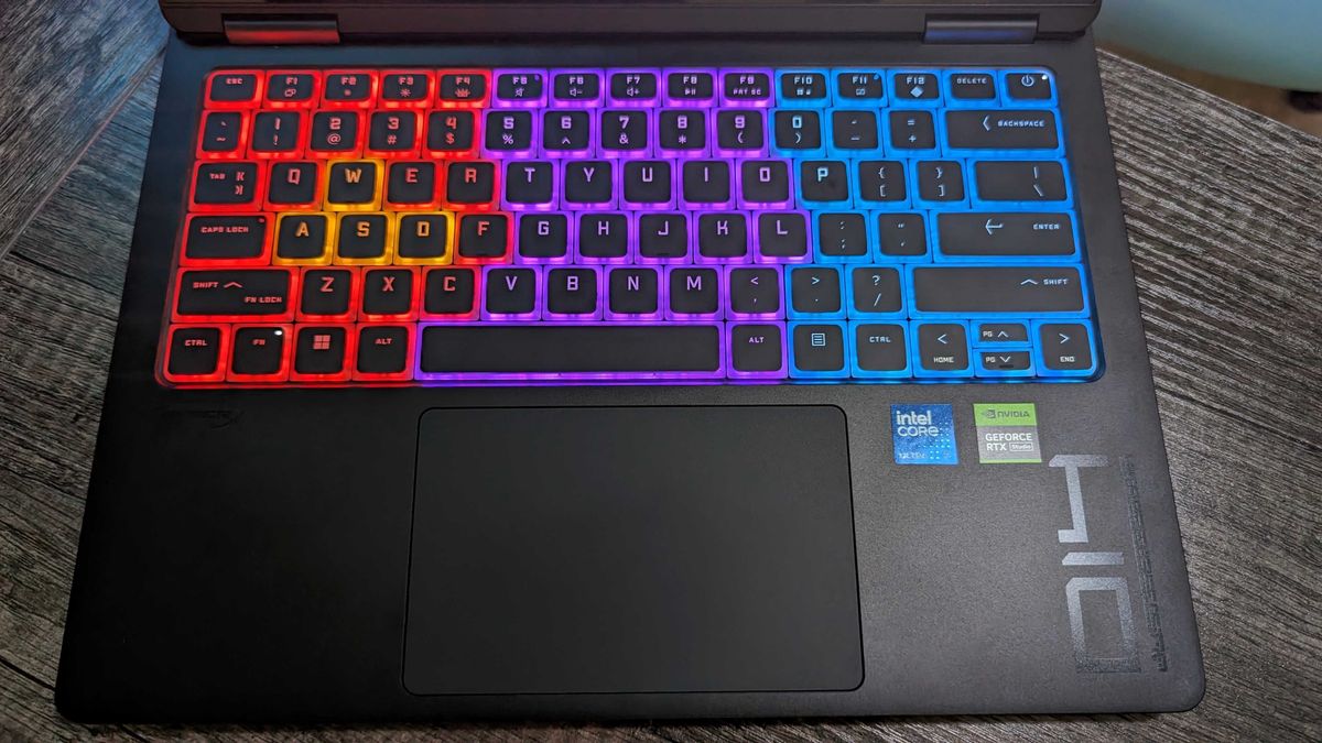 Image of the HP OMEN Transcend 14 gaming laptop.