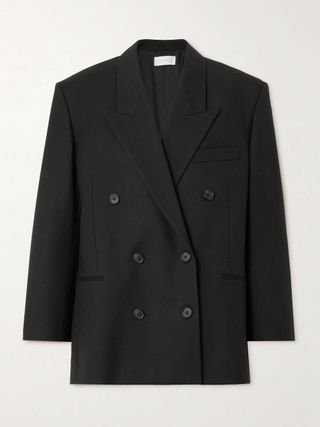 Timoty Double-Breasted Wool-Twill Blazer