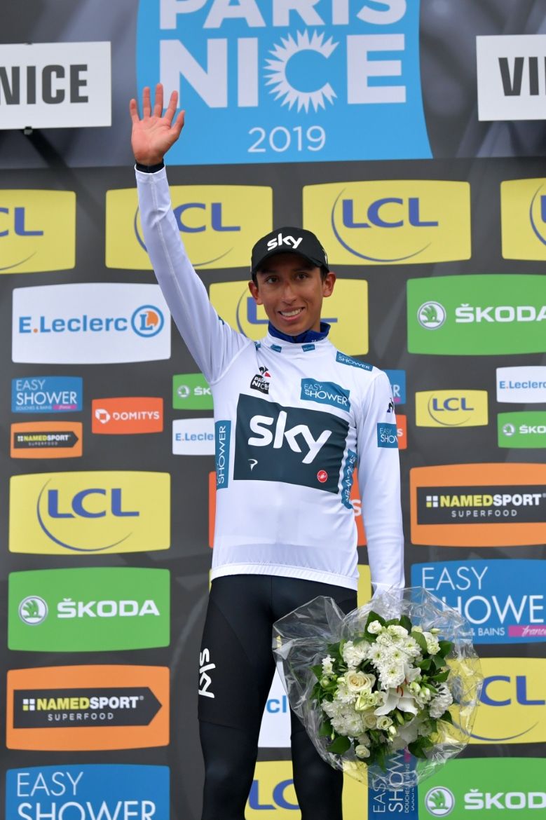 Egan Bernal won the white young rider's jersey too, being just 22 years old