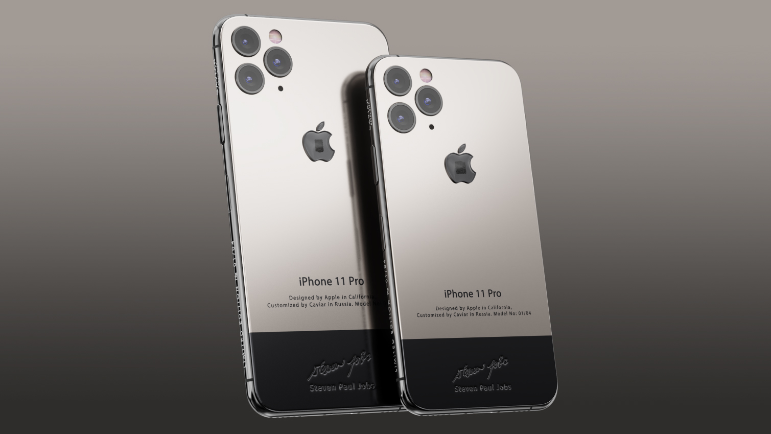 Iphone 11 где дешевле. Iphone 11 Pro Max Caviar Limited. Iphone 11 Pro Steve jobs Edition от Caviar. Iphone 11 Pro Max Edition. Iphone 11 Pro Steve jobs Edition.