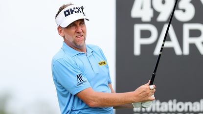 Ian Poulter takes a shot during the 2022 LIV Golf Invitational Bangkok tournament