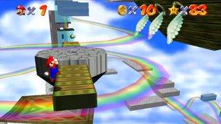 Super Mario 64: Rainbow magic carpet