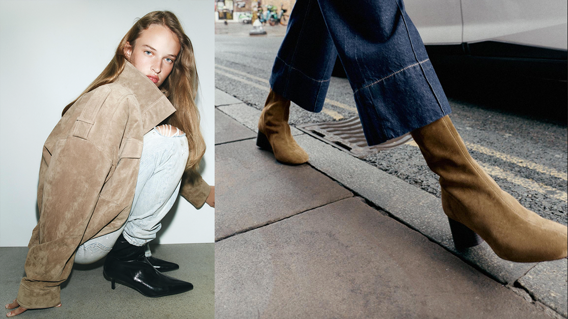 models wearing Zara boots 