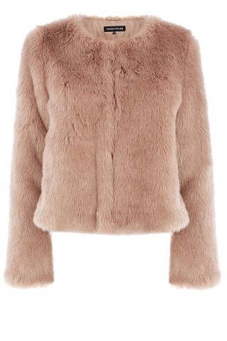 Warehouse Pink Faux Fur, £65