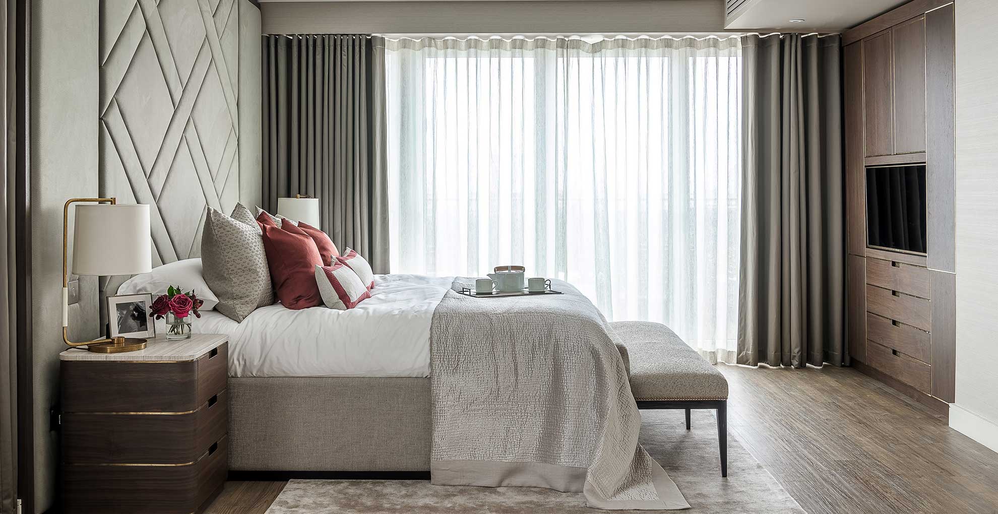Quiet luxury styled bedroom