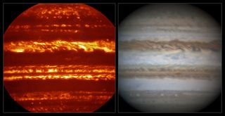 Efforts to create high-resolution maps of Jupiter's complex atmosphere involved the use of several telescopes based in Hawaii and Chile, as well as contributions from amateur astronomers around the world.