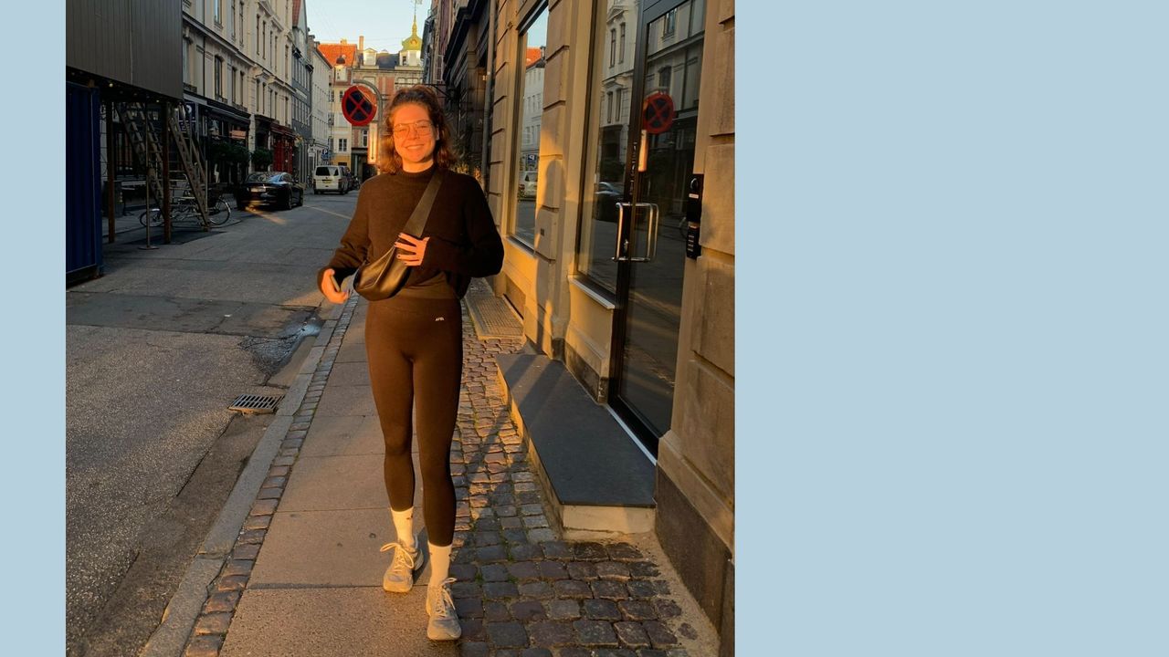 Grace Walsh wearing ABYL workout leggings