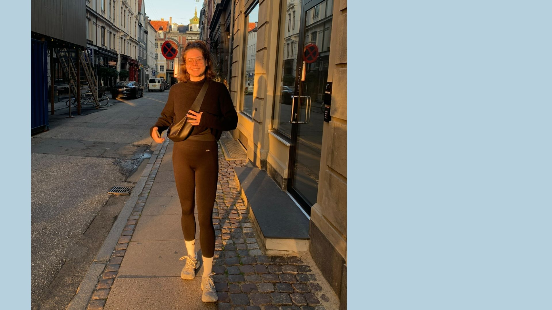 Grace Walsh wearing ABYL workout leggings