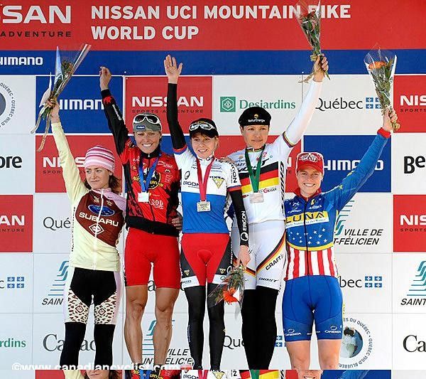 Gould made the women's podium at St. Felicien World Cup