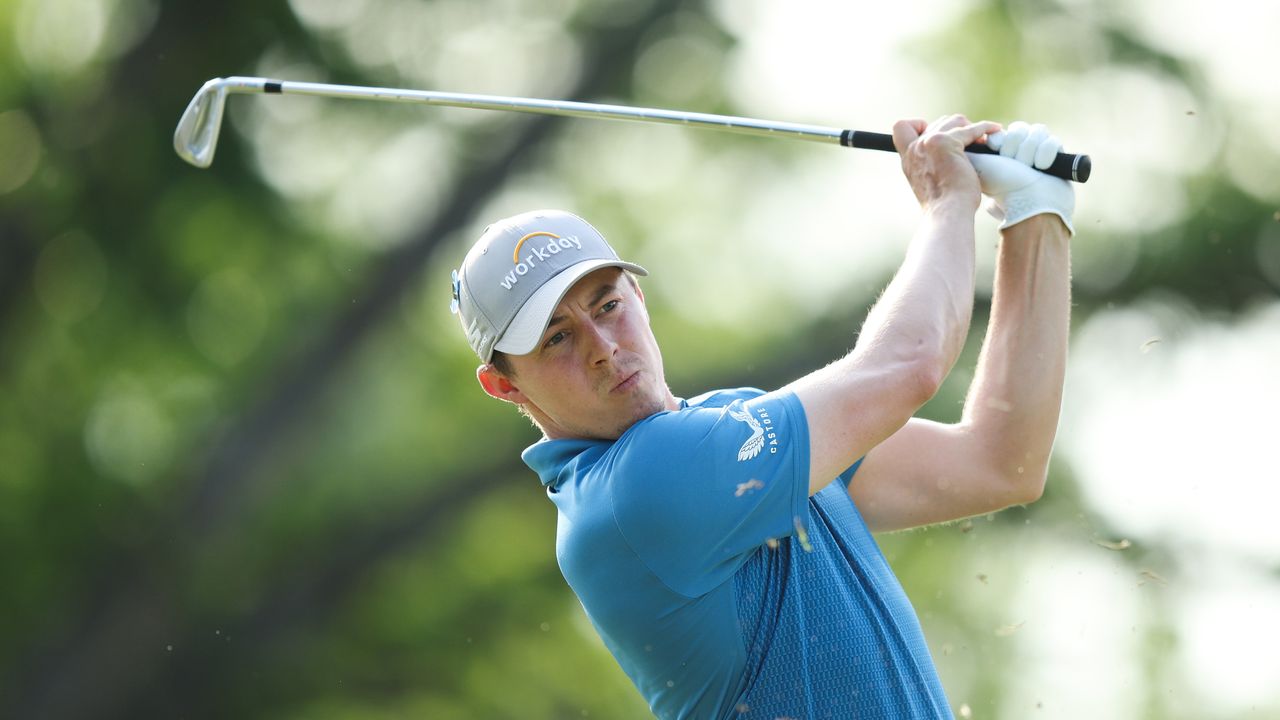 Matt Fitzpatrick hits golf shot